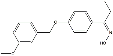 N-(1-{4-[(3-methoxyphenyl)methoxy]phenyl}propylidene)hydroxylamine Structure