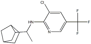 N-(1-{bicyclo[2.2.1]heptan-2-yl}ethyl)-3-chloro-5-(trifluoromethyl)pyridin-2-amine 구조식 이미지