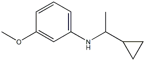 N-(1-cyclopropylethyl)-3-methoxyaniline 구조식 이미지