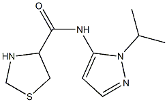 N-(1-isopropyl-1H-pyrazol-5-yl)-1,3-thiazolidine-4-carboxamide Structure