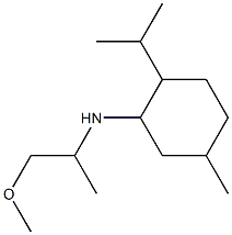 N-(1-methoxypropan-2-yl)-5-methyl-2-(propan-2-yl)cyclohexan-1-amine 구조식 이미지