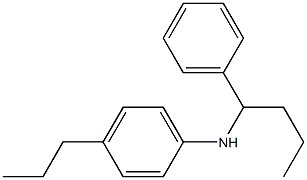 N-(1-phenylbutyl)-4-propylaniline Structure