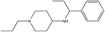 N-(1-phenylpropyl)-1-propylpiperidin-4-amine 구조식 이미지