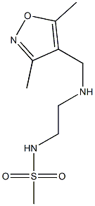 N-(2-{[(3,5-dimethyl-1,2-oxazol-4-yl)methyl]amino}ethyl)methanesulfonamide 구조식 이미지