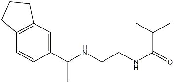 N-(2-{[1-(2,3-dihydro-1H-inden-5-yl)ethyl]amino}ethyl)-2-methylpropanamide Structure