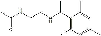 N-(2-{[1-(2,4,6-trimethylphenyl)ethyl]amino}ethyl)acetamide Structure