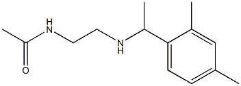 N-(2-{[1-(2,4-dimethylphenyl)ethyl]amino}ethyl)acetamide Structure