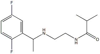 N-(2-{[1-(2,5-difluorophenyl)ethyl]amino}ethyl)-2-methylpropanamide Structure