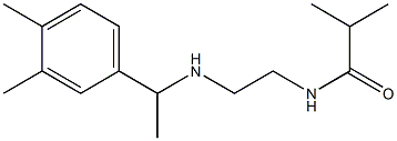 N-(2-{[1-(3,4-dimethylphenyl)ethyl]amino}ethyl)-2-methylpropanamide 구조식 이미지