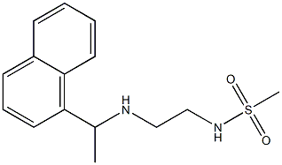 N-(2-{[1-(naphthalen-1-yl)ethyl]amino}ethyl)methanesulfonamide Structure