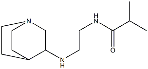 N-(2-{1-azabicyclo[2.2.2]octan-3-ylamino}ethyl)-2-methylpropanamide 구조식 이미지