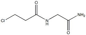 N-(2-amino-2-oxoethyl)-3-chloropropanamide 구조식 이미지