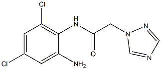 N-(2-amino-4,6-dichlorophenyl)-2-(1H-1,2,4-triazol-1-yl)acetamide Structure