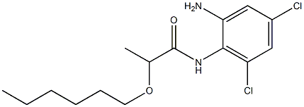 N-(2-amino-4,6-dichlorophenyl)-2-(hexyloxy)propanamide 구조식 이미지