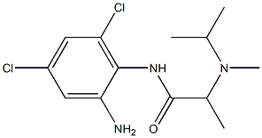 N-(2-amino-4,6-dichlorophenyl)-2-[methyl(propan-2-yl)amino]propanamide 구조식 이미지