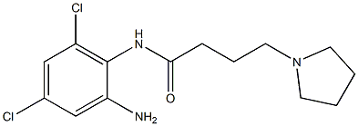 N-(2-amino-4,6-dichlorophenyl)-4-(pyrrolidin-1-yl)butanamide Structure