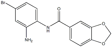 N-(2-amino-4-bromophenyl)-2H-1,3-benzodioxole-5-carboxamide 구조식 이미지