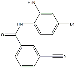 N-(2-amino-4-bromophenyl)-3-cyanobenzamide 구조식 이미지