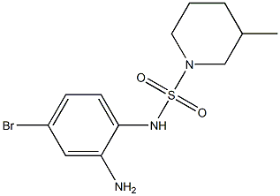 N-(2-amino-4-bromophenyl)-3-methylpiperidine-1-sulfonamide 구조식 이미지