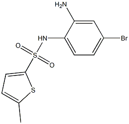 N-(2-amino-4-bromophenyl)-5-methylthiophene-2-sulfonamide 구조식 이미지