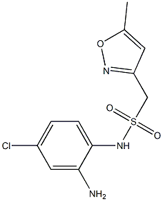 N-(2-amino-4-chlorophenyl)-1-(5-methyl-1,2-oxazol-3-yl)methanesulfonamide 구조식 이미지