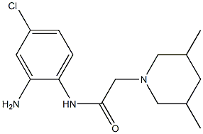 N-(2-amino-4-chlorophenyl)-2-(3,5-dimethylpiperidin-1-yl)acetamide Structure
