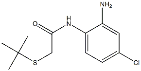 N-(2-amino-4-chlorophenyl)-2-(tert-butylsulfanyl)acetamide Structure