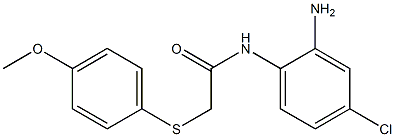 N-(2-amino-4-chlorophenyl)-2-[(4-methoxyphenyl)sulfanyl]acetamide 구조식 이미지