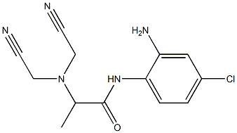 N-(2-amino-4-chlorophenyl)-2-[bis(cyanomethyl)amino]propanamide 구조식 이미지