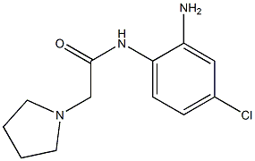 N-(2-amino-4-chlorophenyl)-2-pyrrolidin-1-ylacetamide 구조식 이미지