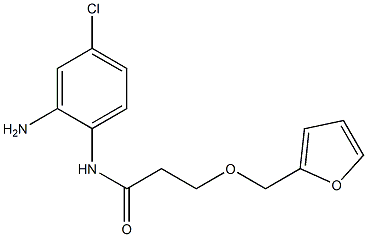 N-(2-amino-4-chlorophenyl)-3-(2-furylmethoxy)propanamide 구조식 이미지