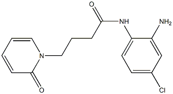 N-(2-amino-4-chlorophenyl)-4-(2-oxo-1,2-dihydropyridin-1-yl)butanamide 구조식 이미지