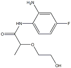 N-(2-amino-4-fluorophenyl)-2-(2-hydroxyethoxy)propanamide 구조식 이미지