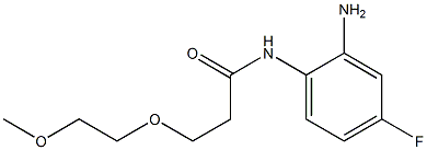 N-(2-amino-4-fluorophenyl)-3-(2-methoxyethoxy)propanamide Structure