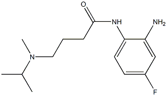 N-(2-amino-4-fluorophenyl)-4-[isopropyl(methyl)amino]butanamide 구조식 이미지
