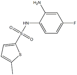 N-(2-amino-4-fluorophenyl)-5-methylthiophene-2-sulfonamide 구조식 이미지