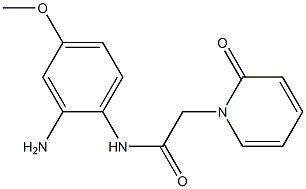 N-(2-amino-4-methoxyphenyl)-2-(2-oxopyridin-1(2H)-yl)acetamide 구조식 이미지