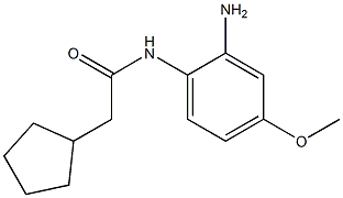 N-(2-amino-4-methoxyphenyl)-2-cyclopentylacetamide 구조식 이미지