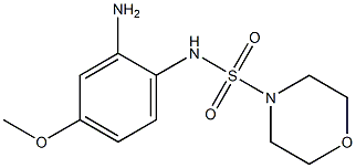 N-(2-amino-4-methoxyphenyl)morpholine-4-sulfonamide 구조식 이미지