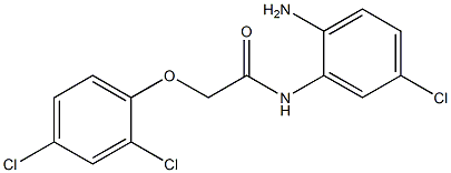 N-(2-amino-5-chlorophenyl)-2-(2,4-dichlorophenoxy)acetamide 구조식 이미지