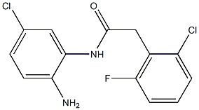 N-(2-amino-5-chlorophenyl)-2-(2-chloro-6-fluorophenyl)acetamide Structure