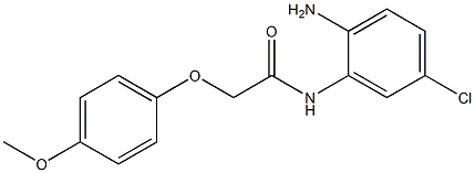 N-(2-amino-5-chlorophenyl)-2-(4-methoxyphenoxy)acetamide 구조식 이미지