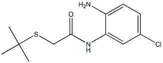 N-(2-amino-5-chlorophenyl)-2-(tert-butylsulfanyl)acetamide 구조식 이미지