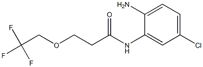 N-(2-amino-5-chlorophenyl)-3-(2,2,2-trifluoroethoxy)propanamide 구조식 이미지