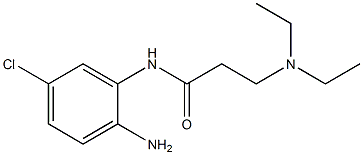 N-(2-amino-5-chlorophenyl)-3-(diethylamino)propanamide 구조식 이미지