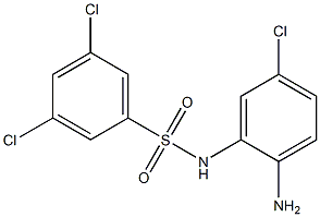 N-(2-amino-5-chlorophenyl)-3,5-dichlorobenzene-1-sulfonamide 구조식 이미지