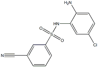 N-(2-amino-5-chlorophenyl)-3-cyanobenzene-1-sulfonamide 구조식 이미지