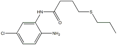 N-(2-amino-5-chlorophenyl)-4-(propylsulfanyl)butanamide Structure
