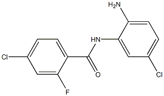 N-(2-amino-5-chlorophenyl)-4-chloro-2-fluorobenzamide 구조식 이미지