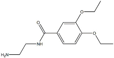 N-(2-aminoethyl)-3,4-diethoxybenzamide 구조식 이미지